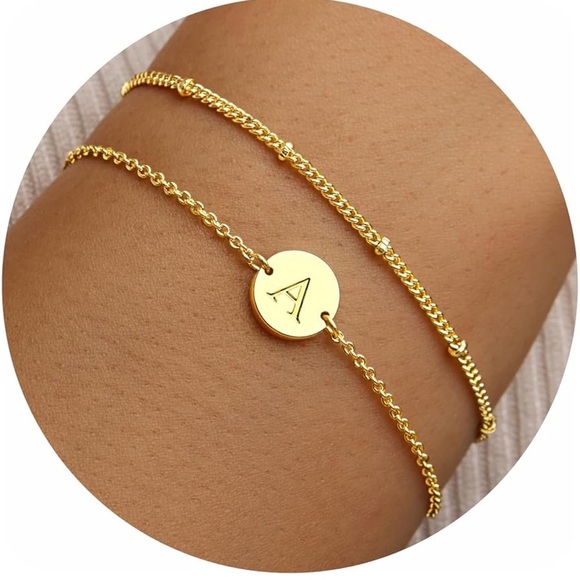 Jewelry - Gold Tone Initial Bracelet